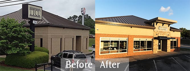 RiverFall Credit Union Northport Branch Transformation exterior