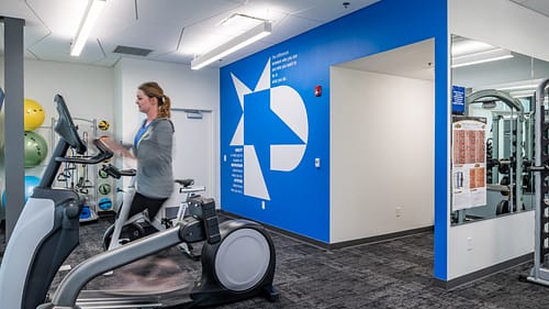 Pioneer Credit Union's invested in their employee experience with a gym.